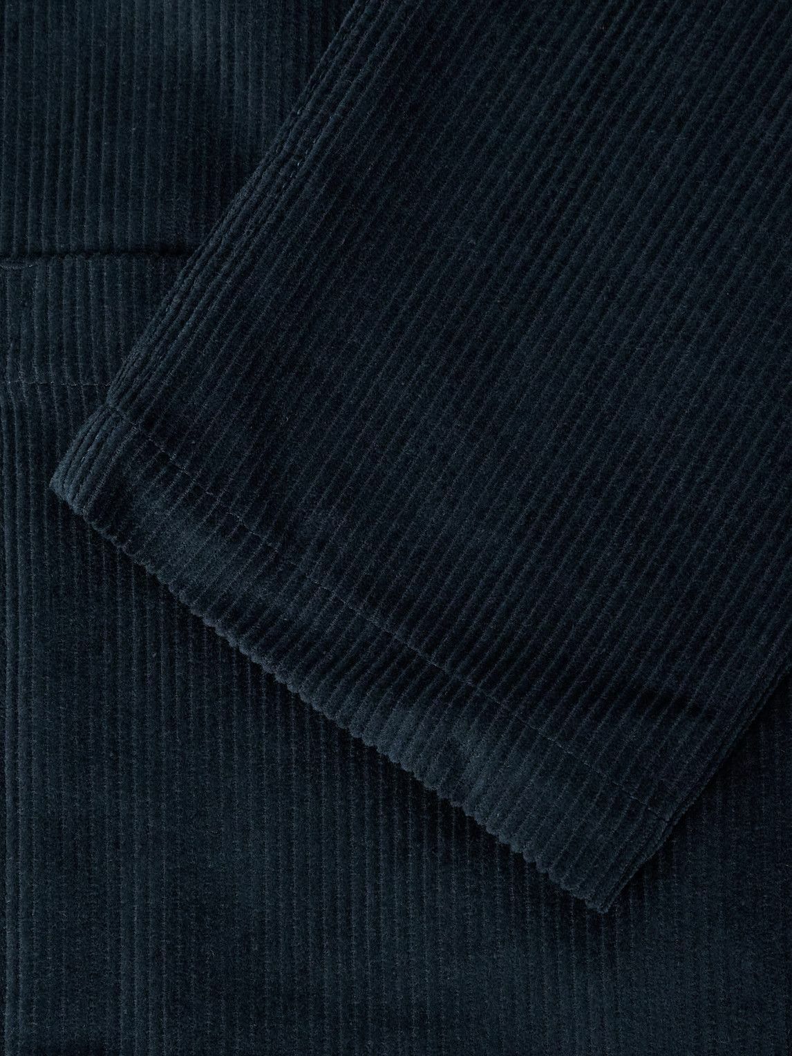 Portuguese Flannel - Cotton-Corduroy Blazer - Blue