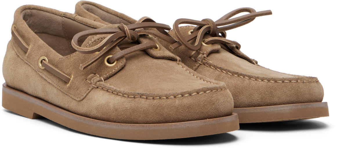 Gianvito Rossi Tan Vandée Boat Shoes