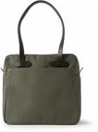 Filson - Leather-Trimmed Cotton-Twill Tote Bag