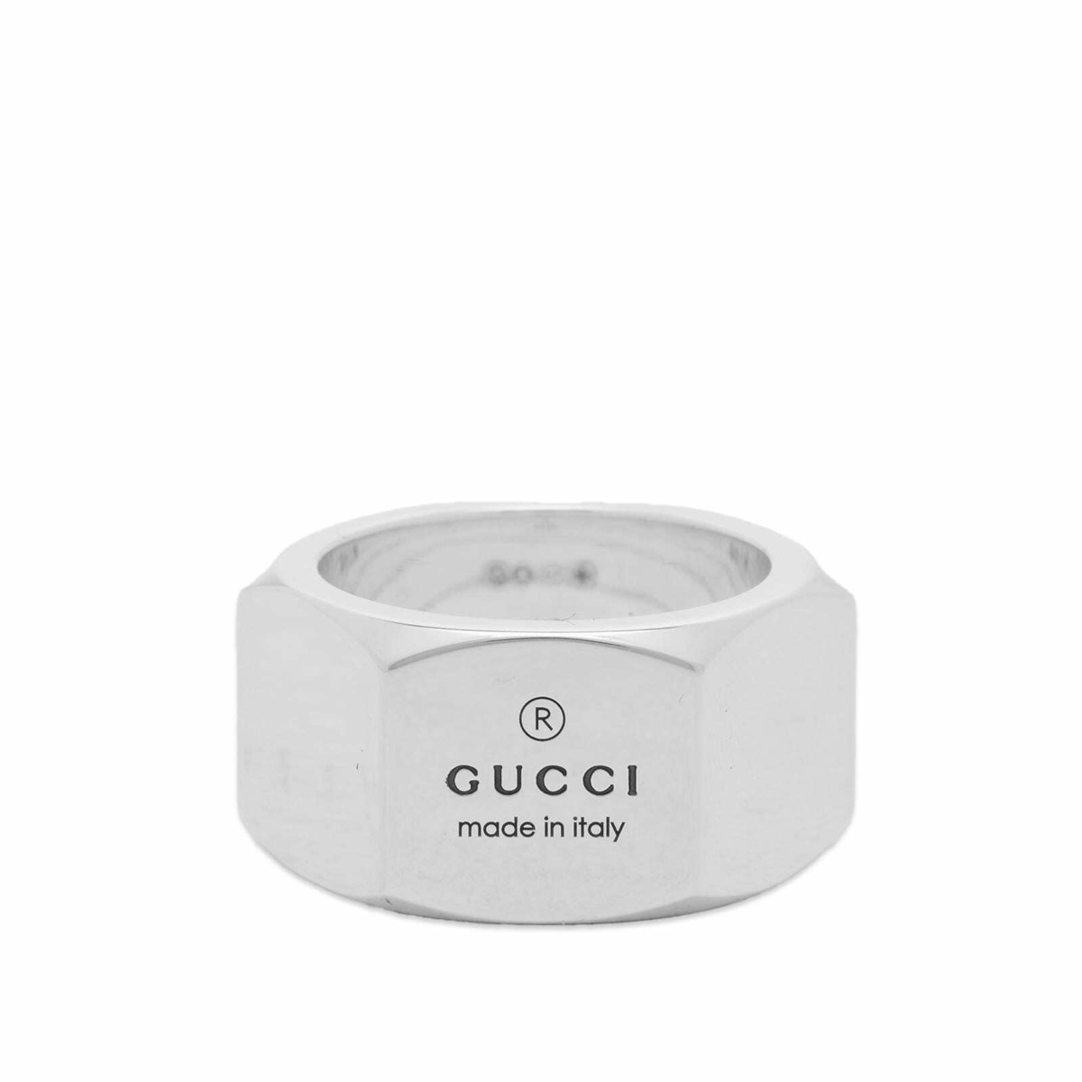 Photo: Gucci Trademark Band Ring 12mm in Silver