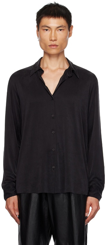Photo: Gabriela Coll Garments Black No.118 Shirt