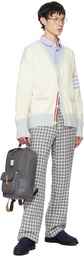 Thom Browne White 4-Bar Hector Cardigan