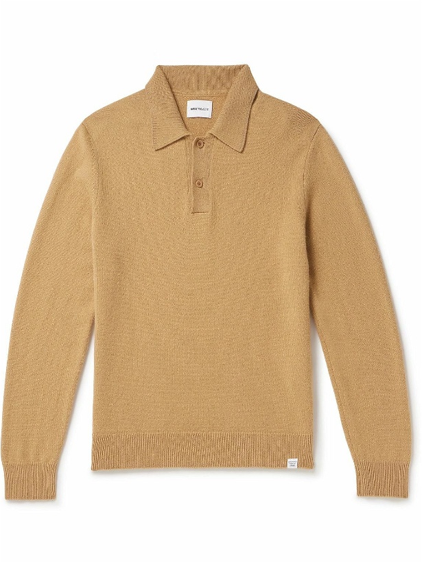 Photo: Norse Projects - Marco Wool Polo Shirt - Brown