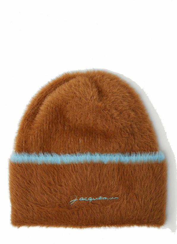 Photo: Le Bonnet Neve Beanie Hat in Brown