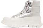 Alexander McQueen Silver Tread Slick Boots