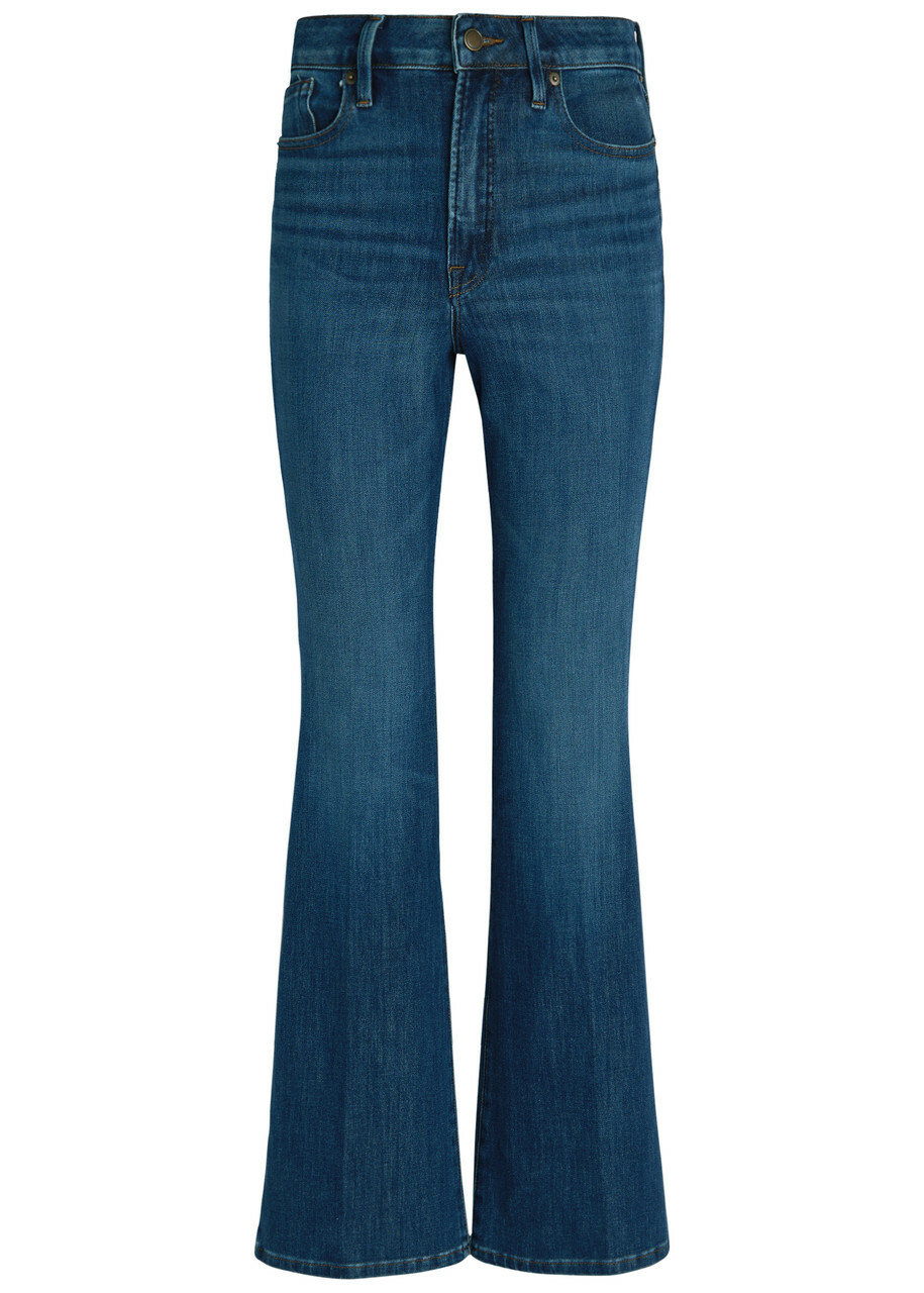 Good American Good Classic Bootcut Jeans Navy