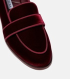 Aquazzura Martin velvet loafers