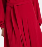Loro Piana Haileen silk and wool crêpe cady midi dress