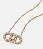 Ferragamo Gancini logo pendant necklace