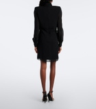 Valentino Draped silk georgette minidress