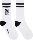 AMIRI White 'MA' Core Logo Socks