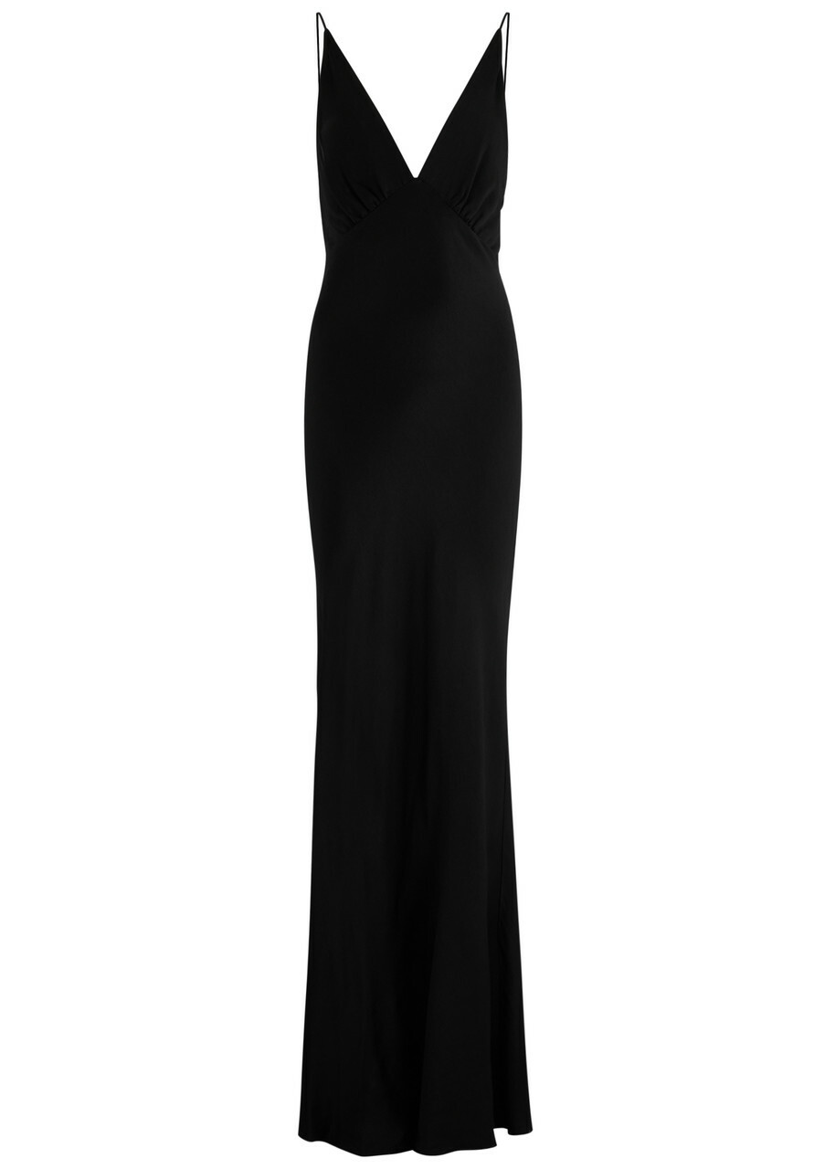 Bec & Bridge Moon Dance Satin Maxi Dress Black BEC + BRIDGE