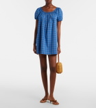 Faithfull Costa plaid cotton minidress