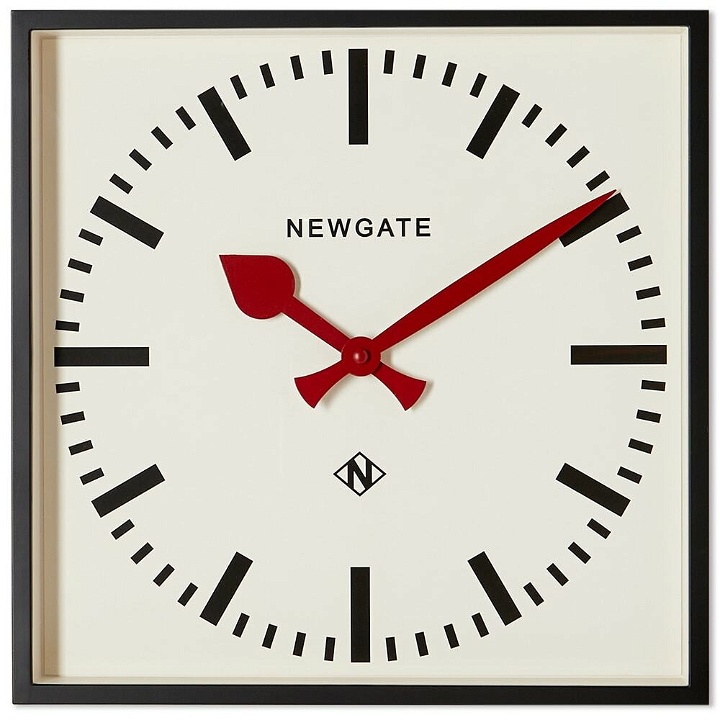 Photo: Newgate Clocks Number Five Railway Wall Clock in Red