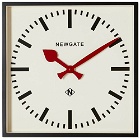 Newgate Clocks Number Five Railway Wall Clock in Red