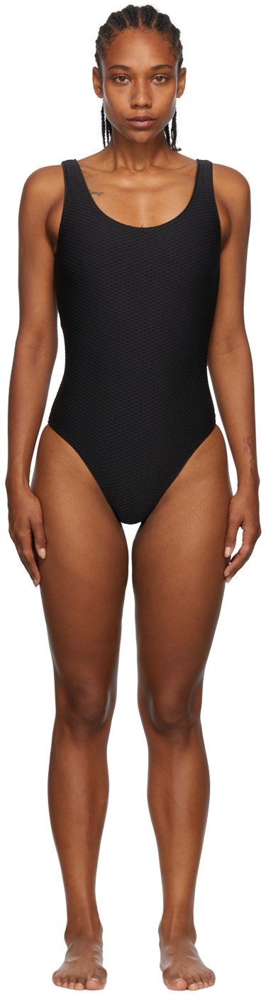 ANINE BING Black Jace One Piece Swimsuit ANINE BING