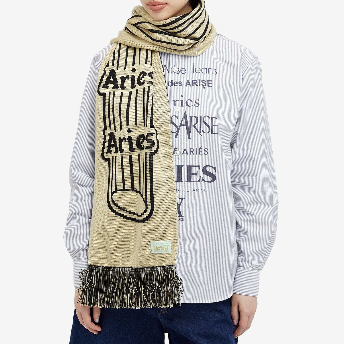 Aries Women's Column Scarf in Black 