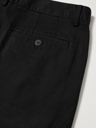 Club Monaco - Baxter Cotton-Blend Twill Shorts - Black