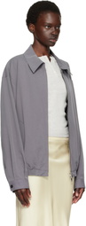 TONYWACK Gray Washed Cotton Lyocell Blouson Jacket