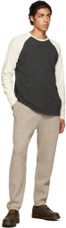 rag & bone Grey & Off-White Classic Raglan Flame T-Shirt