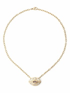 Harwell Godfrey 18K Yellow Gold Cleopatra’s Eye Diamond And Amethyst Necklace