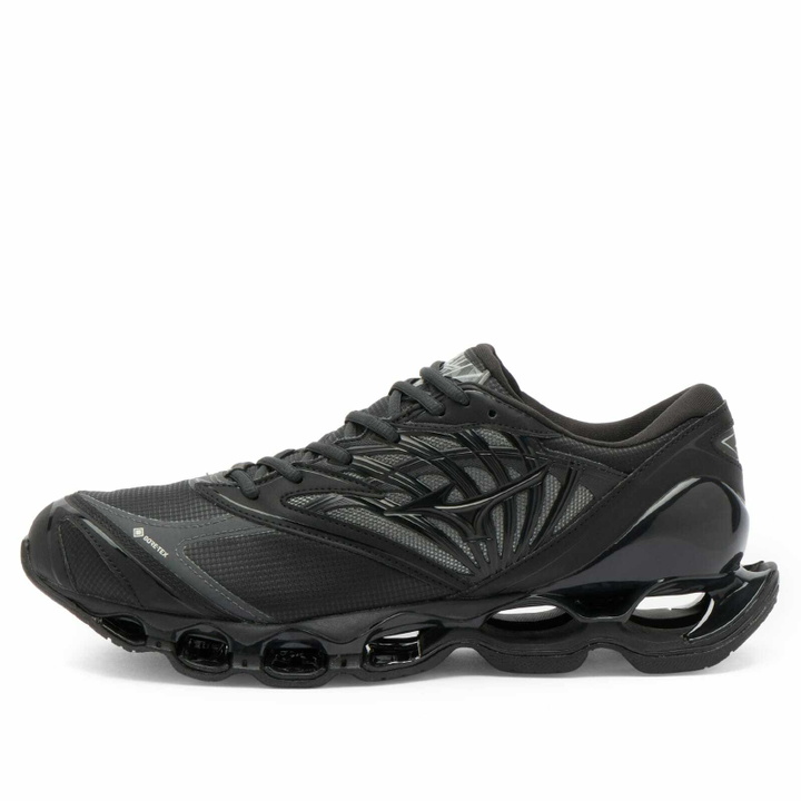 Photo: Mizuno Men's Wave Prophecy LS Gore-tex Sneaker in Black Sand/Black