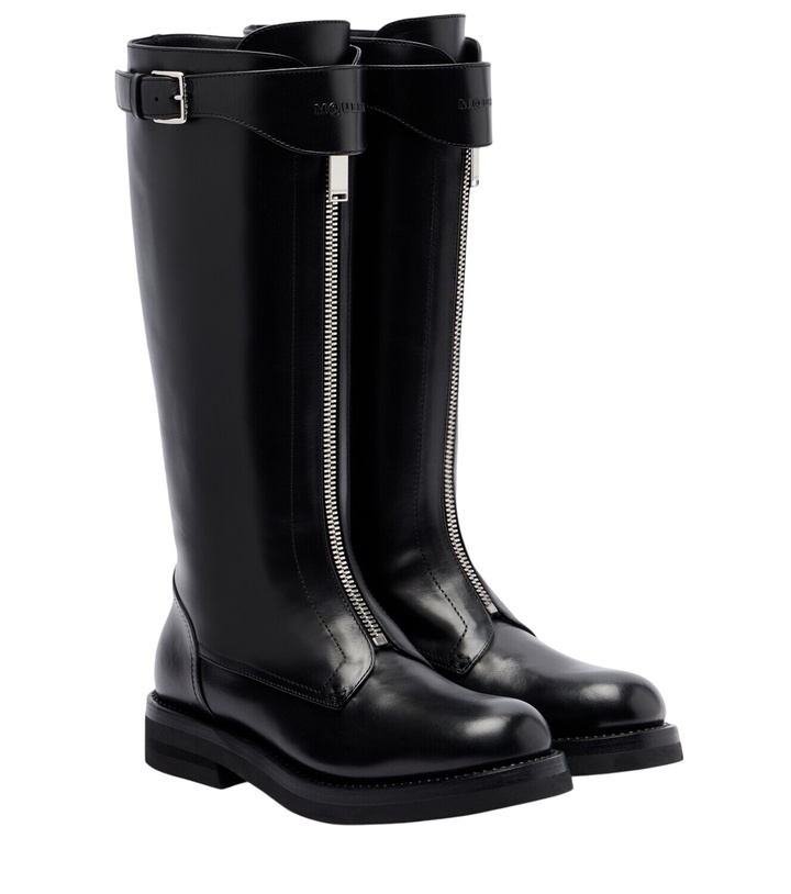 Photo: McQueen Countryside leather knee-high boots