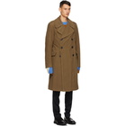 Dries Van Noten Brown Long Coat