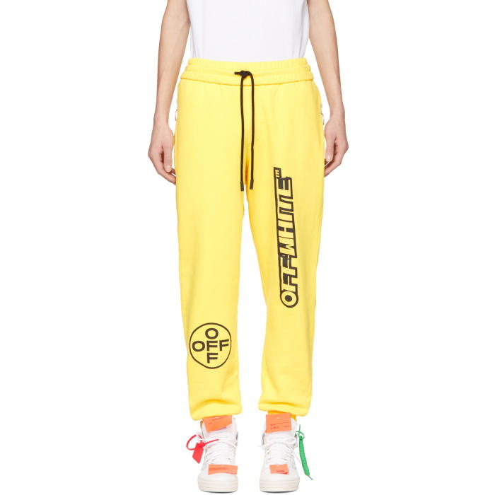 Photo: Off-White Yellow Off Lounge Pants 