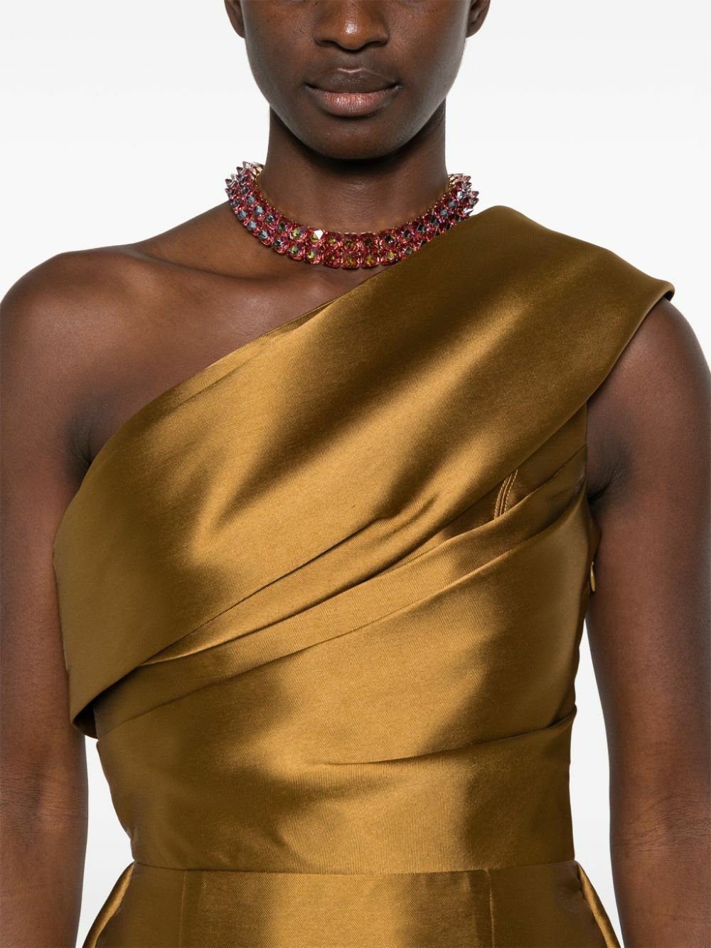 solace london gold dress The Lea Maxi Dress in Gold main image 0