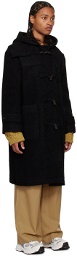 LOW CLASSIC Black Toggle Coat