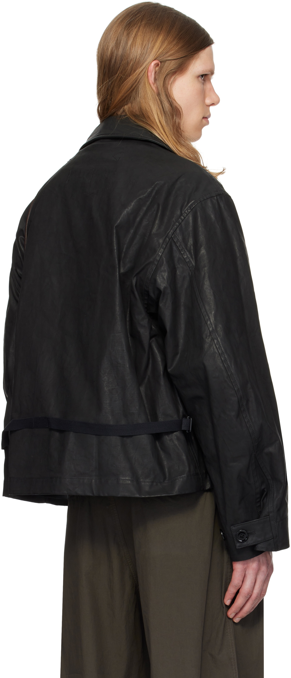 LEMAIRE Black Biker Jacket Lemaire