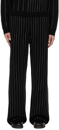 Joseph Black Pinstripe Trousers