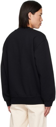 A.P.C. Black Oversize Grand 'V.P.C.' Sweatshirt