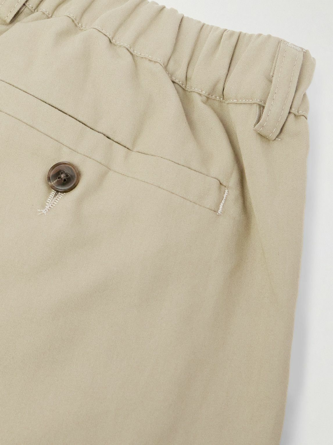 A Kind Of Guise - Straight-Leg Cotton-Twill Trousers - Neutrals