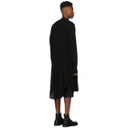 Julius Black Draping Long Sleeve T-Shirt