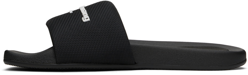 Alexander Wang Black AW Pool Slides