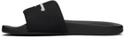 Alexander Wang Black AW Pool Slides