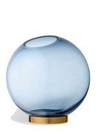 Globe Vase in Blue