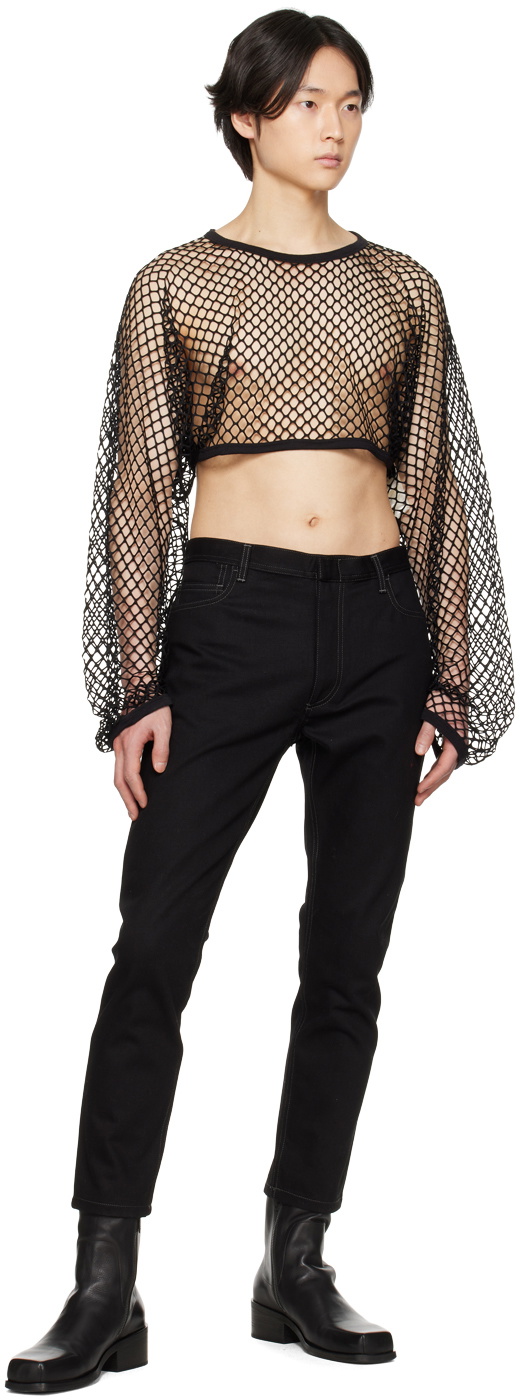 Nicolas Andreas Taralis Black Open Sweater