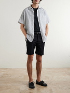 Portuguese Flannel - Aaron Striped Cotton and Linen-Blend Shirt - White