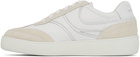 Dries Van Noten White & Beige Leather Sneakers