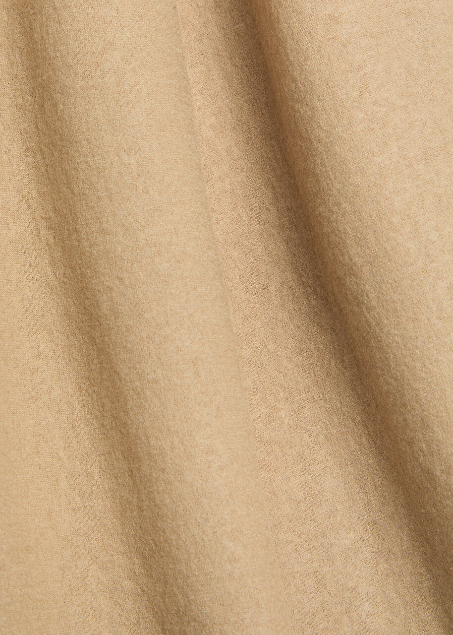 Eileen Fisher Wide-leg Wool Trousers Beige