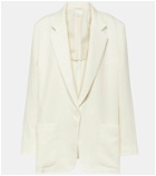 The Row Enza oversized linen blazer