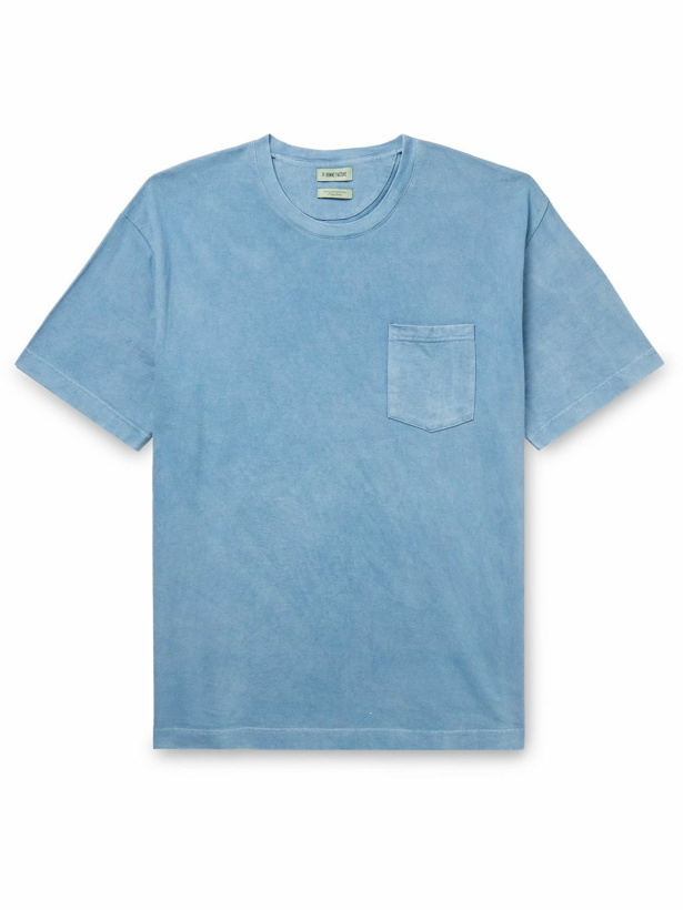 Photo: De Bonne Facture - Linen-Jersey T-Shirt - Blue