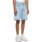 Acne Studios Blue Denim Shorts