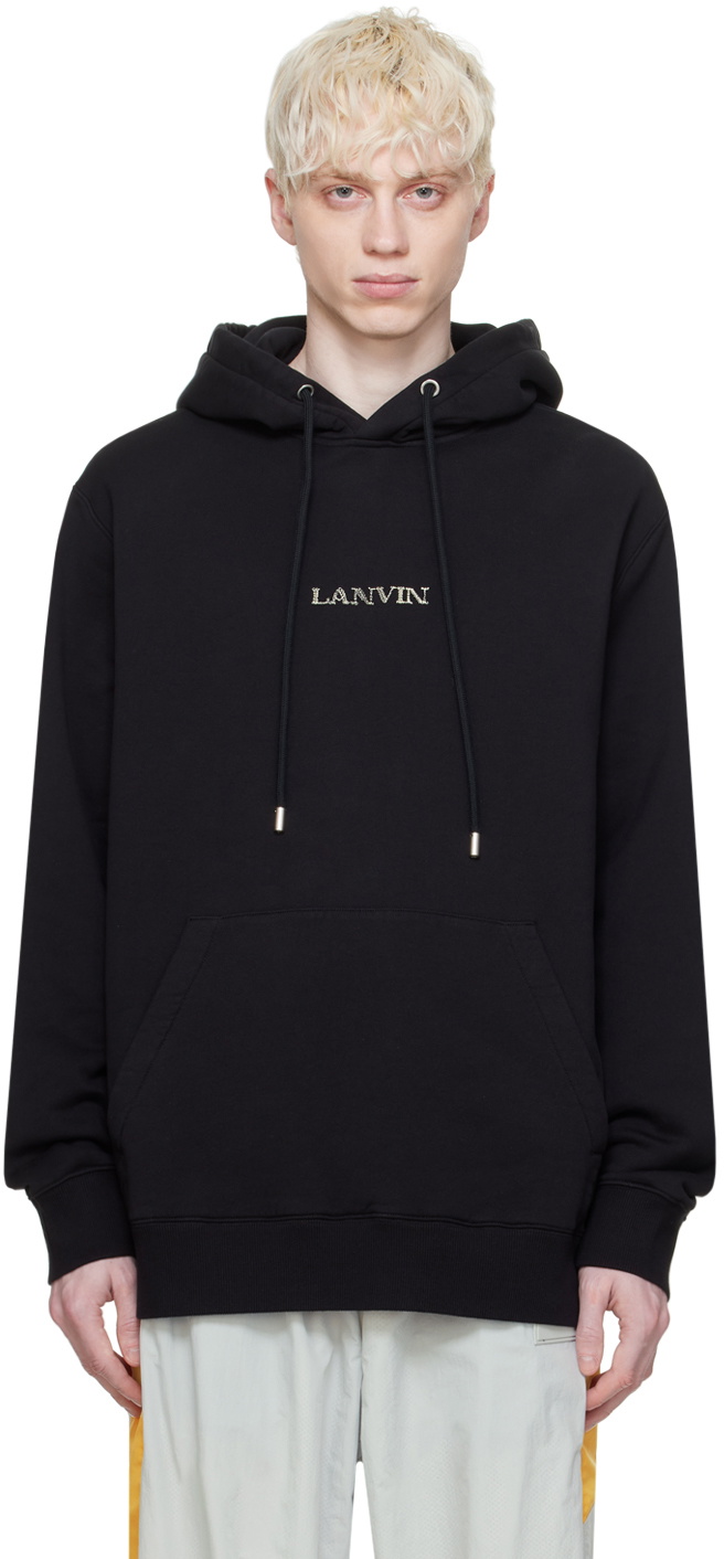 Lanvin Black Loose-Fitting Hoodie Lanvin