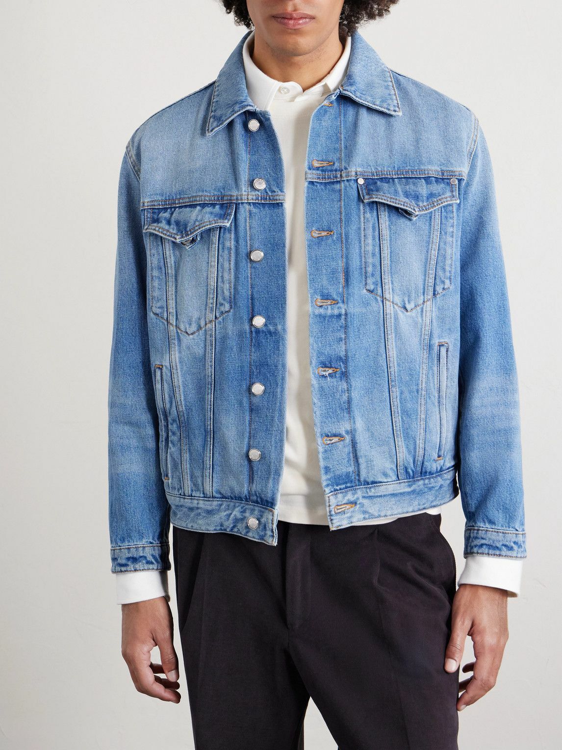 UMIT BENAN - Kevin Faded Denim Jacket - Blue