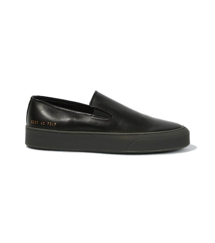 Photo: Common Projects Slip On In leather slip-ons