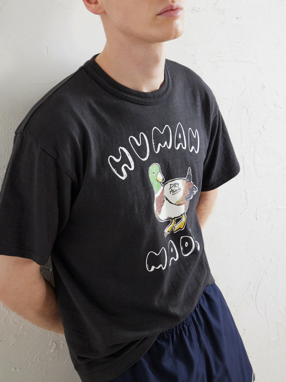 Human Made - Logo-Print Cotton-Jersey T-Shirt - Black